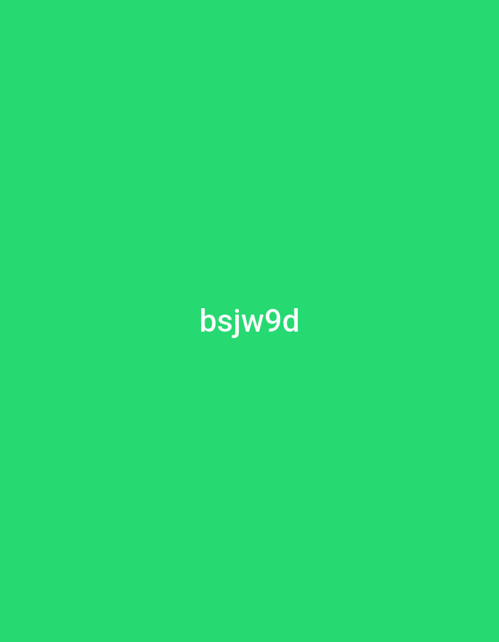The image displays the text "bsjw9d" centered on a vibrant green background. There are no discernible elements of a city, Jalingo, Nigeria, or any other environmental or human context.