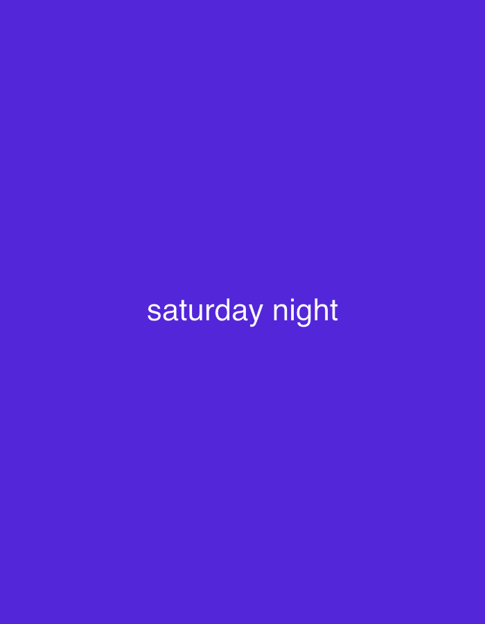 The image is a plain purple background with the text "saturday night" in white font centered in the middle of the image. The image does not depict any location in Palimanan, Indonesia, nor does it contain any people, subjects, objects, or actions.