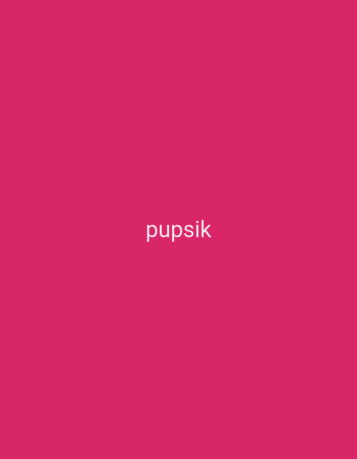 The image displays a bright pink, unadorned background with the word "pupsik" written in white text in the center. There is no discernible urban landscape, city, or specific location within Bishkek City, Kyrgyzstan, depicted in this image. The focus is solely on the text against the monochromatic background.