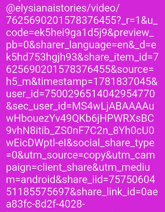 The image contains a block of text displayed in white against a bright pink background. The text appears to be a URL or a set of parameters, with various keys and values separated by ampersands. There is no discernible visual information about the city of Jos, Nigeria, or any other location. The content is purely textual and does not depict any scenes, people, objects, actions, or interactions.