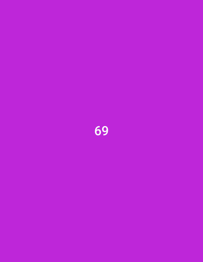 The image is a solid purple background with the number 69 written in white in the center. The image does not depict any location or scene. The coordinates (-7.167, 112.64) correspond to a location in Gresik, Indonesia, but there is no relation to the image.