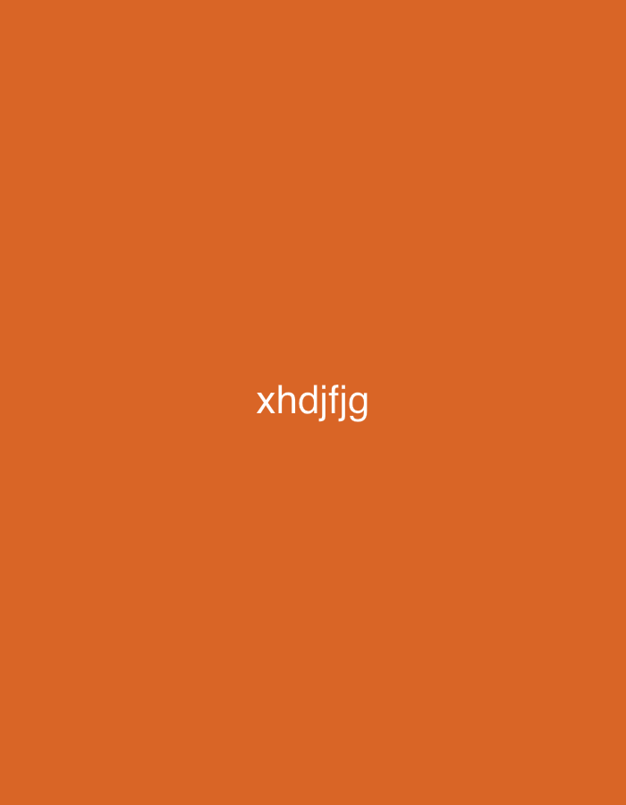 The image is a solid orange background with the word "xhdjfjg" in white text in the center.