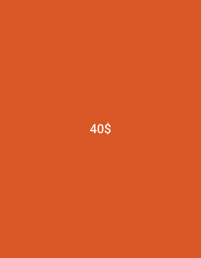 The image displays the text "40$" centered on an orange background. There are no people, objects, actions, or interactions visible in the image. The location in the city of Lhokseumawe, Indonesia, is not depicted or implied in the image.