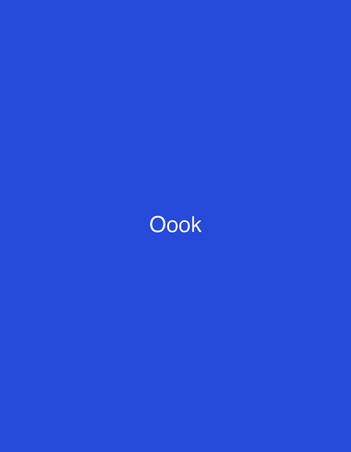 The image shows the word "Oook" in white text against a solid blue background. The text is centered horizontally and located in the lower half of the image. There is no discernible context related to the city of Jalingo, Nigeria.