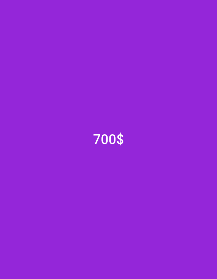 The image displays the text "700$" centered on a solid purple background. There are no other objects, people, or environmental elements present. The location of Pakpattan, Pakistan, is not depicted in this image.