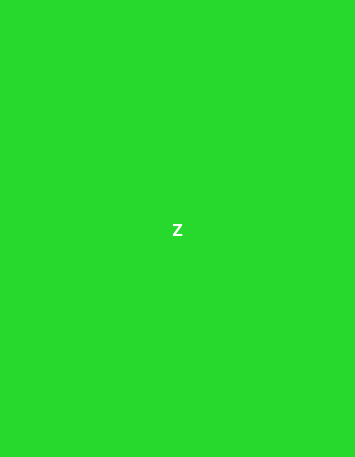 A lime green background features a white, capital letter "Z" centered horizontally and vertically. There are no people, other objects, or interactions present in the image. The environment is solely a solid color background. No information can be deduced regarding the location in Yerevan, Armenia.