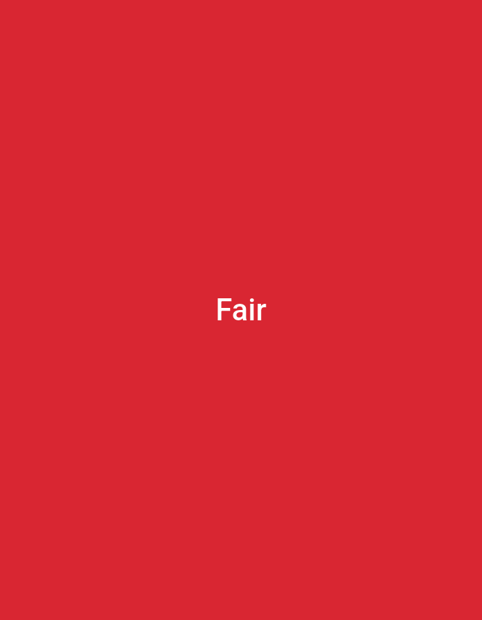 The image is a solid red background with the word "Fair" in white text centered on the image. There is no discernible location in Jalingo, Nigeria, or any other details related to a city, people, subjects, objects, actions, or interactions.