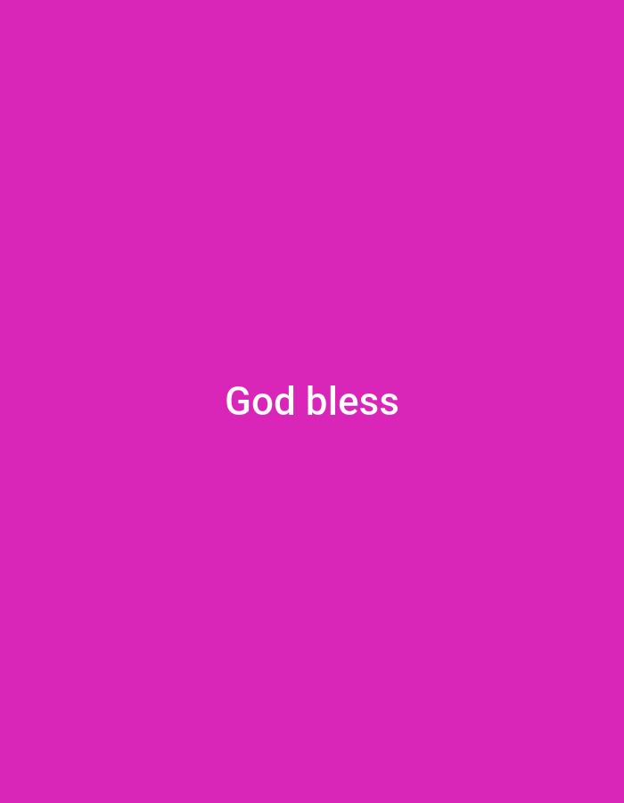 The image is a solid bright pink background with the words "God bless" in white text centered horizontally in the lower half of the frame. There are no people, objects, actions, or interactions visible. The image does not provide any information about the city of Gumel, Nigeria, or any specific location.