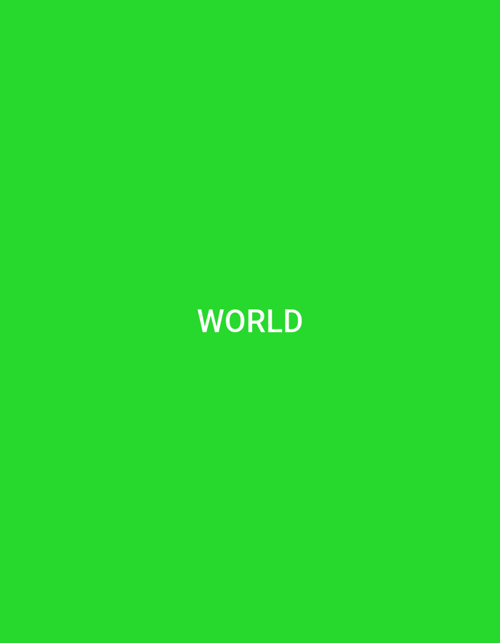 The image is a solid green background with the word "WORLD" written in white text in the center. There are no people, objects, or actions depicted. There is no context that would allow for a description of the location in Küçükçekmece, Turkey.