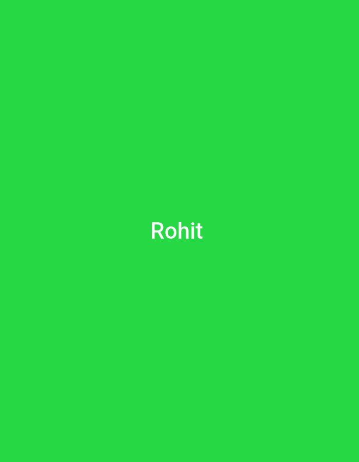 The image is a solid green background with the word "Rohit" in white text in the center. The coordinates provided, 30.629 latitude and 76.835 longitude, correspond to a location in Zirakpur, India. There are no people or objects in the image. The environment is a digital representation of a solid green background.