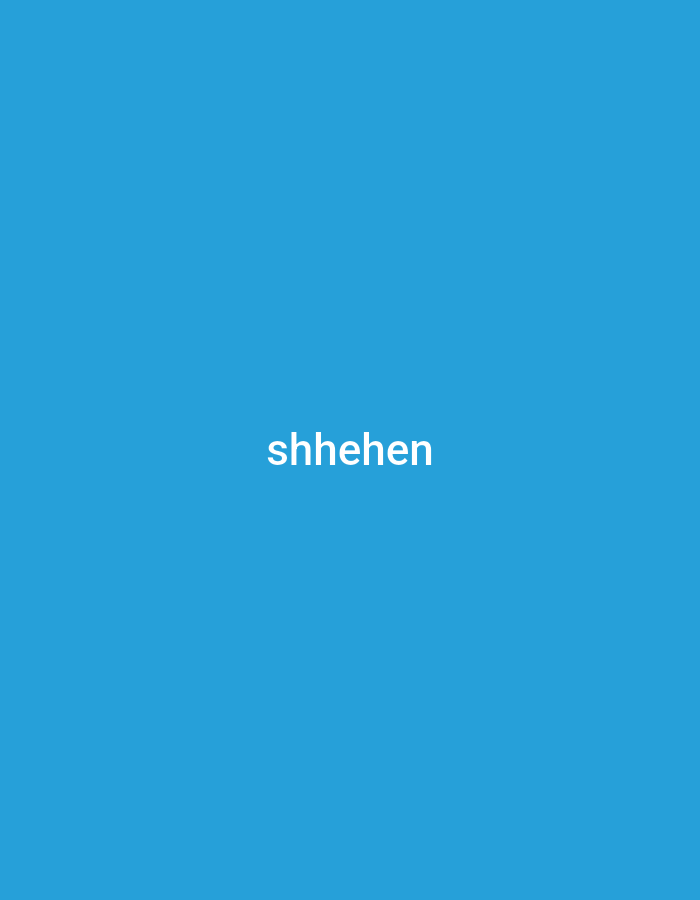 The image is a solid blue background with the word "shhehen" in white text centered horizontally and vertically. There are no people, objects, actions, or interactions depicted. The location in the city of Jalingo, Nigeria is not discernible from the image itself.