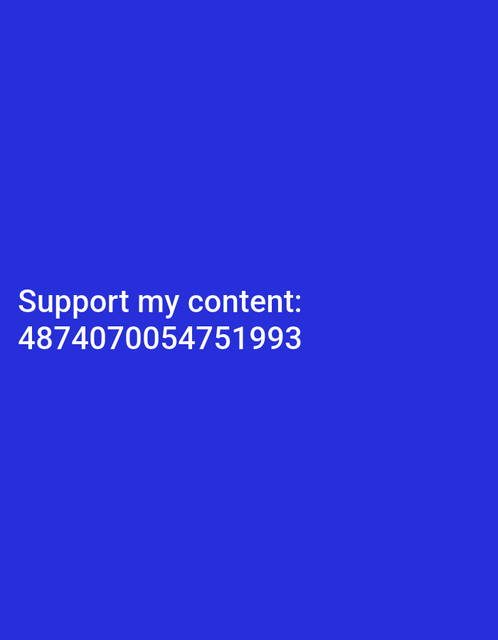 This is a digital image with a solid blue background. In the bottom left quadrant, white text reads "Support my content: 4874070054751993". There is no discernible location information within the image that can be associated with Roßleben, Germany.