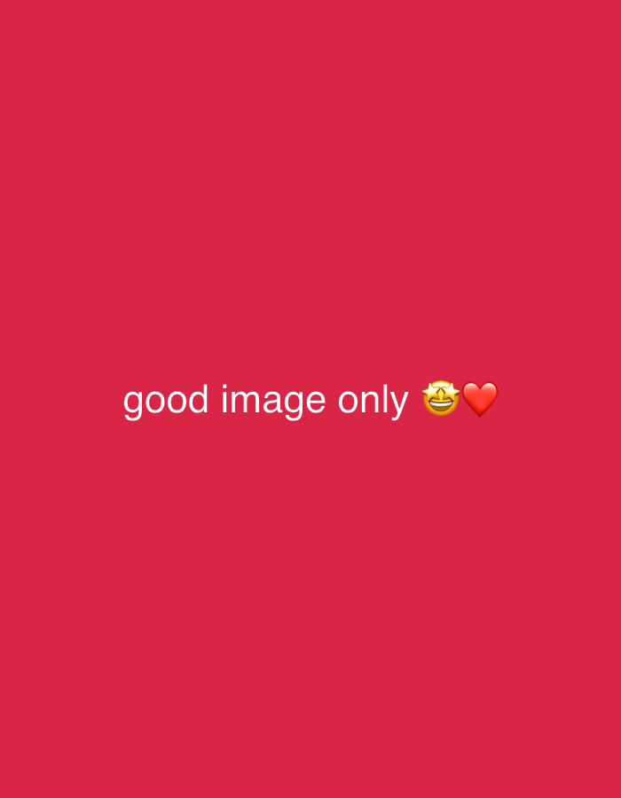 The image is a solid red background with the text "good image only" followed by a laughing emoji with a star above its head and a red heart emoji. The text and emojis are centered horizontally.