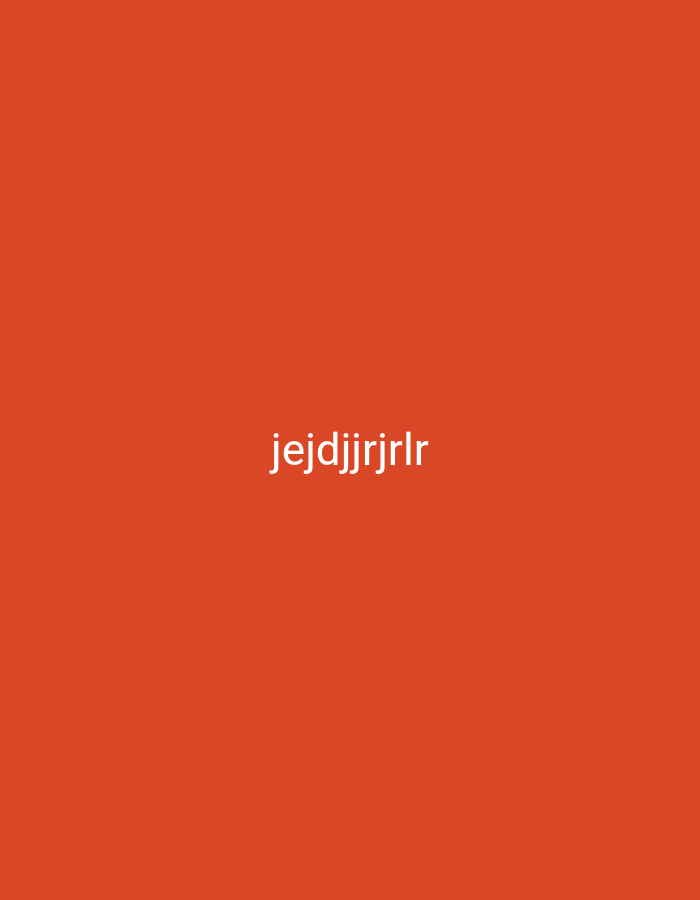 The image contains the text "jejdjjrjrlr" displayed in white against an orange background. There are no other objects, people, or environmental details present.