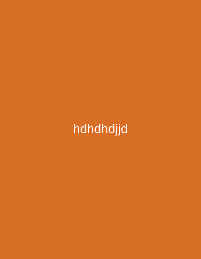 This media file is a solid color image with text. The background is a vibrant orange, reminiscent of a sunset or a bold design choice. Centered on the image are the white letters "hdhdhdjjd". There are no people, objects, or discernible scenes depicted in the image. The text appears to be a nonsensical string of characters, possibly a placeholder or an accidental input. The context of Jalingo, Nigeria, does not provide any relevant information about the image itself, as the image contains no elements that could be tied to that location. The overall impression is one of stark simplicity, dominated by the bright orange background and the stark white text.