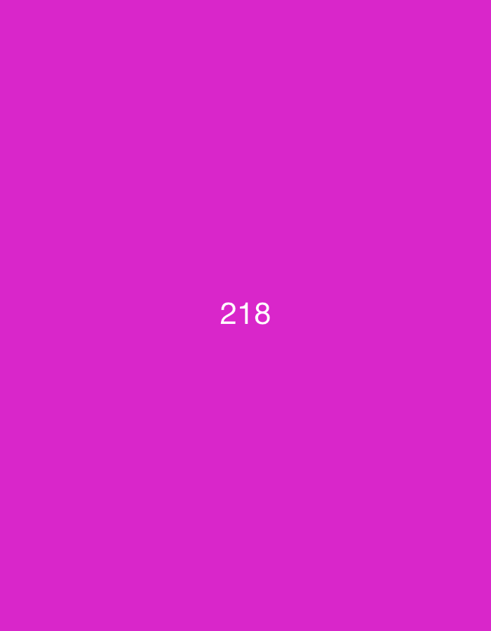 The image is a plain pink background with the number "218" in white text centered in the middle. The image does not contain any information that would allow for its location in Đà Nẵng, Vietnam, or any other specific geographical location. It is a simple graphic.