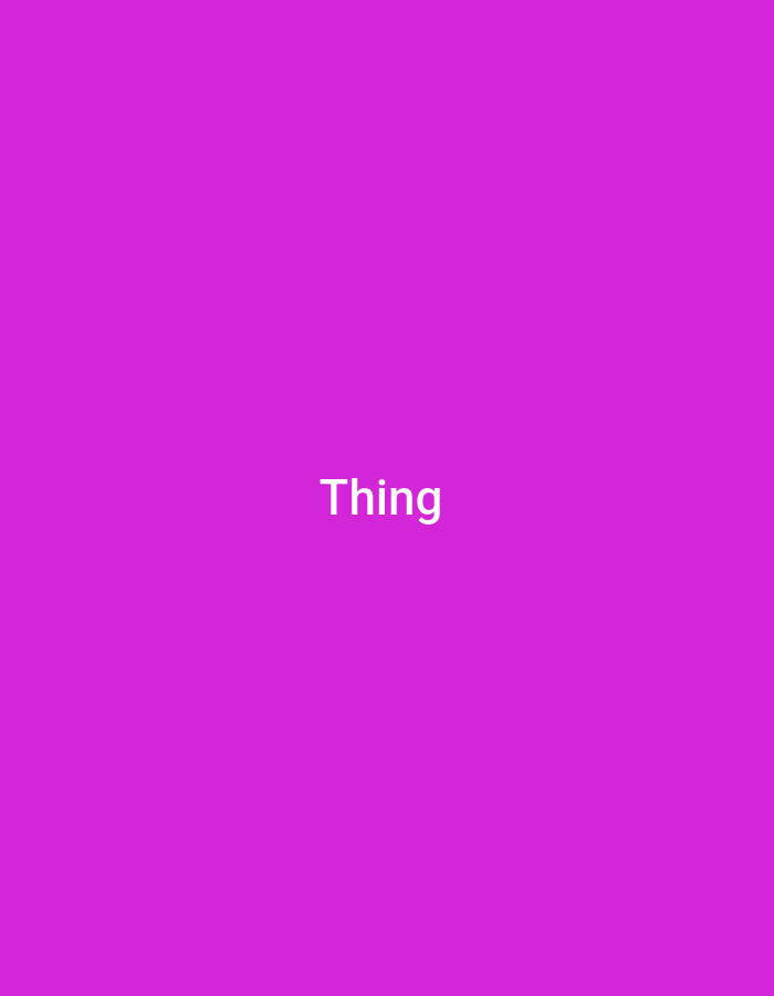 The image is a plain, vibrant magenta background with the word "Thing" written in white, centered vertically and horizontally. There are no discernible features of Jalingo, Nigeria, or any other specific location present. The scene is entirely abstract, consisting only of the color and text.