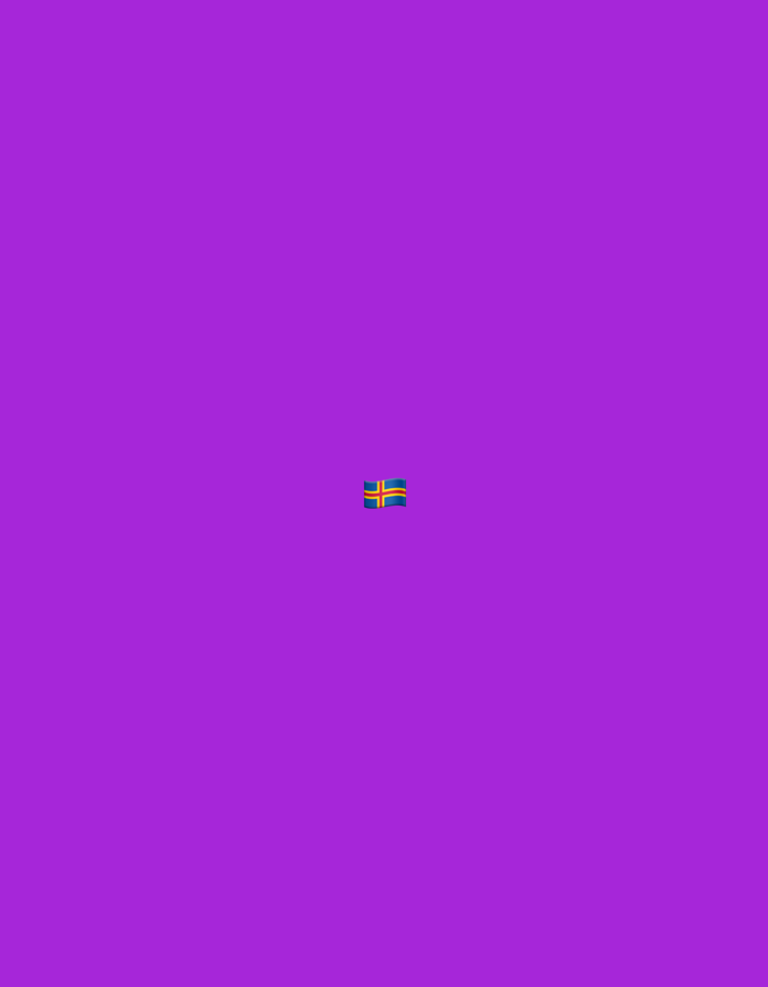 A flag emoji emoji is centered on a vibrant purple background.