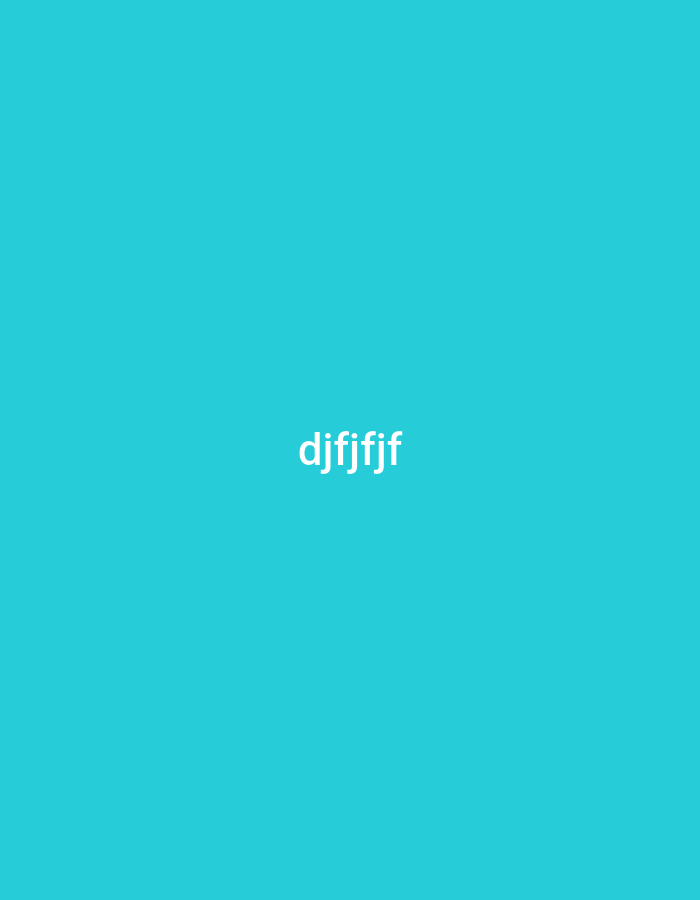 The image shows the text "djfjfjfj" in white font centered on a solid turquoise background. There are no indications of Yerevan, Armenia, or any other real-world location, people, objects, actions, or interactions. It is a purely digital, text-based image.