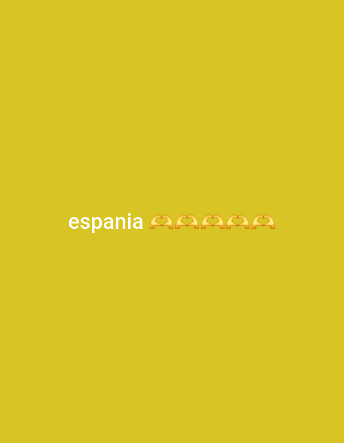 The image is a plain yellow background with the word "espana" followed by five yellow heart emojis. The text is centered horizontally and located in the bottom half of the image. There are no discernible features of the city of Khan Yunis, Palestinian Territories in this image.