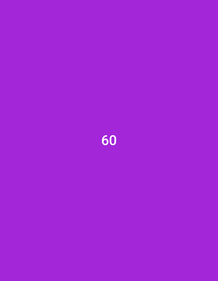 The image is a solid purple background with the number 60 in white font in the center. The coordinates -7.169, 112.647 locate a spot in the city of Gresik, Indonesia. There are no people, objects, or actions in the image.