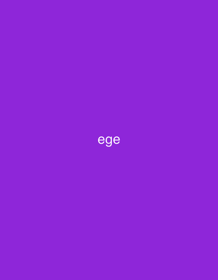 The image is a plain purple background with the word "ege" in white text in the center. There is no discernible location in Casablanca, Morocco, or any other environmental details.