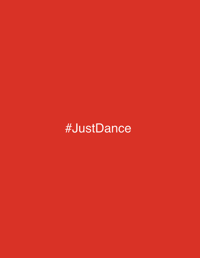 The image is a social media graphic featuring a bright red background. Centered on the background is the text "#JustDance" in a white, sans-serif font. The hashtag is a common way to tag content related to dancing, and is often used on platforms like Instagram, Twitter, and TikTok. There are no people, objects, or scenes depicted in the image; the focus is solely on the text and the color. The red background is a bold and attention-grabbing choice. The lack of other visual elements suggests this is likely a promotional graphic or a simple statement, intended to convey a message clearly and directly. The context of Mexico City, Mexico, does not appear to be directly represented within the image itself, but could be the intended audience or origin of the post.