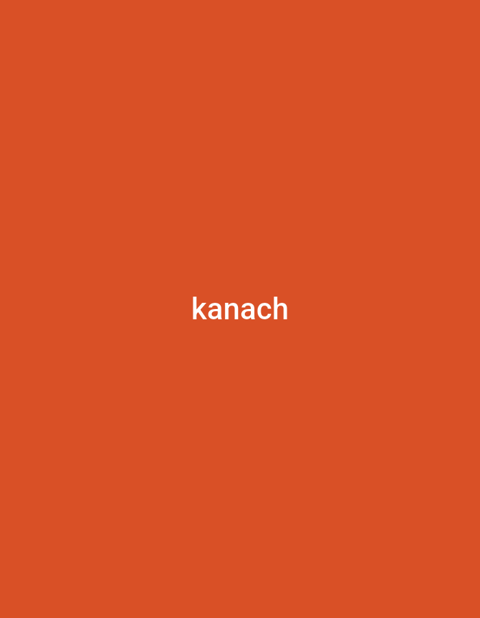 The image is a solid reddish-orange background with the word "kanach" written in white centered on the screen. Since "kanach" means "green" in Armenian, and there is nothing visually indicative of Yerevan or Armenia, it's impossible to associate a specific location in Yerevan with this image.