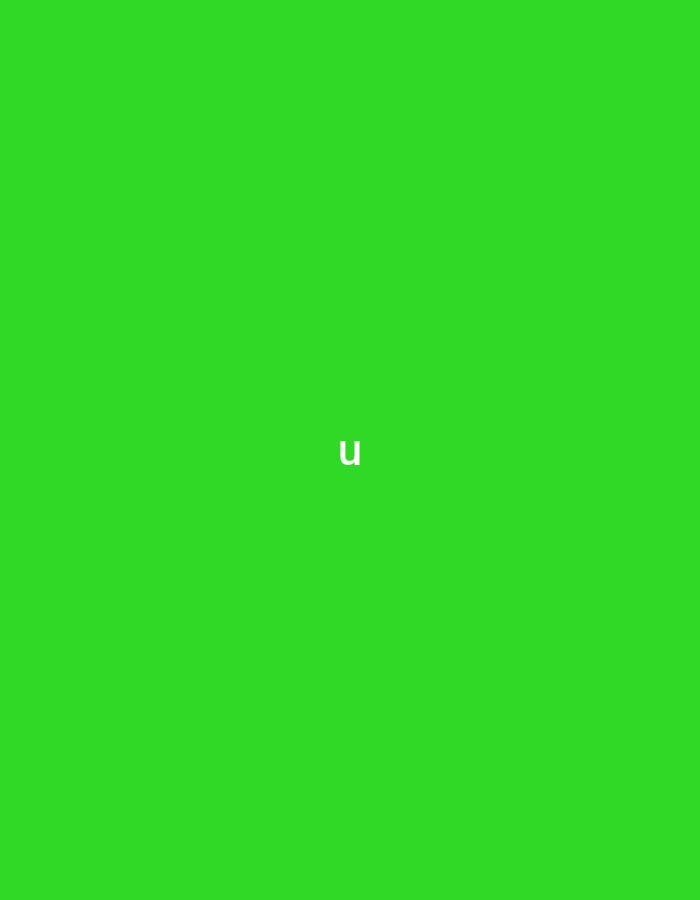A lime green background with the lowercase letter "u" in white centered in the image. There is no indication of Yerevan, Armenia.