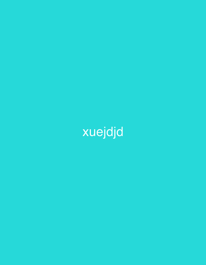 The image is a solid turquoise background with the word "xuejdjd" in white, centered horizontally and vertically. There is no indication of location, city, or any other elements.