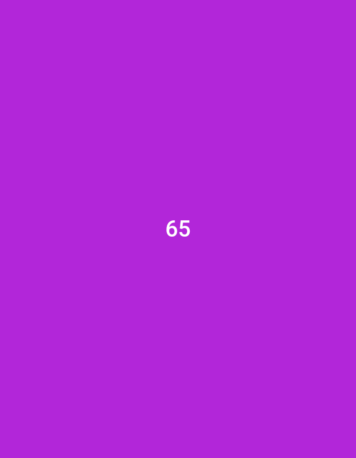 The image is a solid purple background with the number 65 centered in white. The coordinates provided (-7.167, 112.642) correspond to a location in Gresik, Indonesia. The image contains no people, objects, actions, or interactions. The environment is a simple digital background.