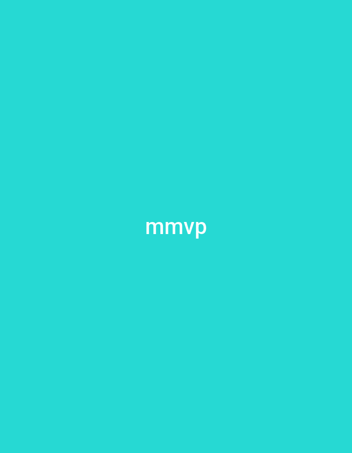 The image displays a uniform teal-colored background. In the precise center, the white, lowercase text "mmvp" is presented. As a digital graphic, the image does not visually contain any elements indicative of a specific physical location in Casablanca, Morocco, nor does it depict people, subjects, objects, actions, interactions, or an external environment beyond its solid color and text.