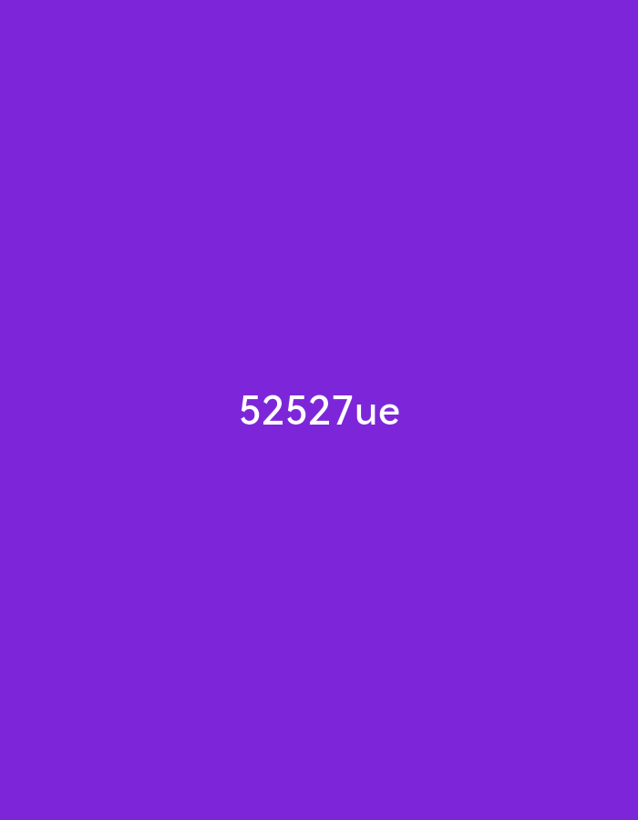 The image is a solid purple background with the white text "52527ue" centered.