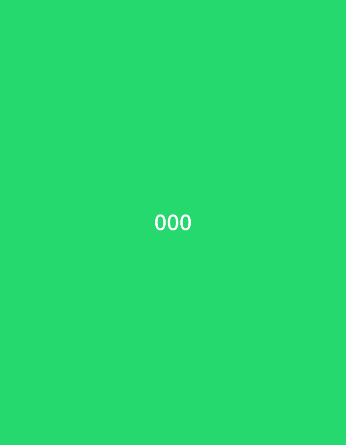 The image displays a solid, uniform green background. Centered both horizontally and vertically within the frame is the white numerical text "000". No other subjects, objects, individuals, actions, interactions, or environmental features are discernible. The image provides no visual information to suggest a specific geographical location, such as Pokrovnik, Bulgaria.