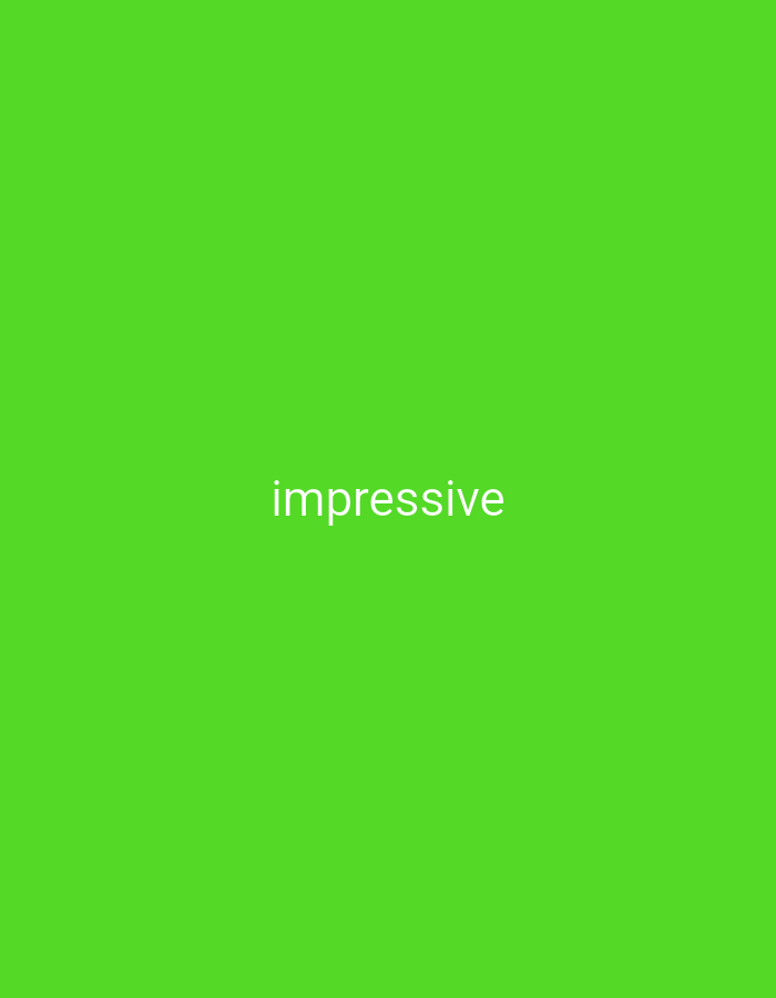 The image is a solid green background with the word "impressive" written in white in the center. It appears to be a simple image with no specific location or context. There are no people or objects present. The coordinates provided are for a location in Tulungagung, Indonesia, but the image does not depict anything related to that location.