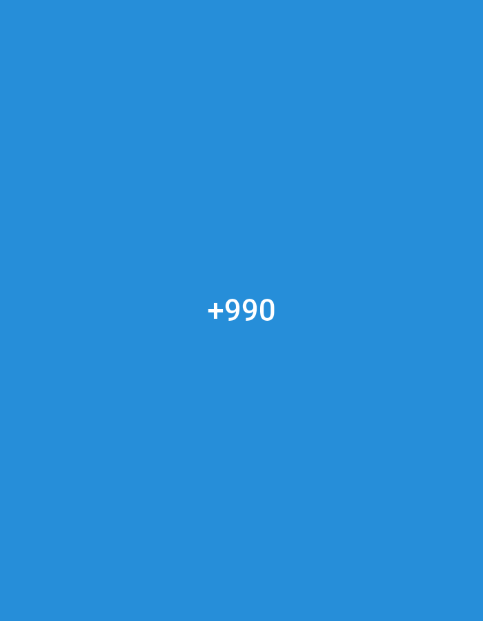 The image shows the text "+990" displayed in white, centered on a solid blue background. There are no people, objects, or any discernible environmental features present. The image does not provide any information about the city of Jalingo, Nigeria.