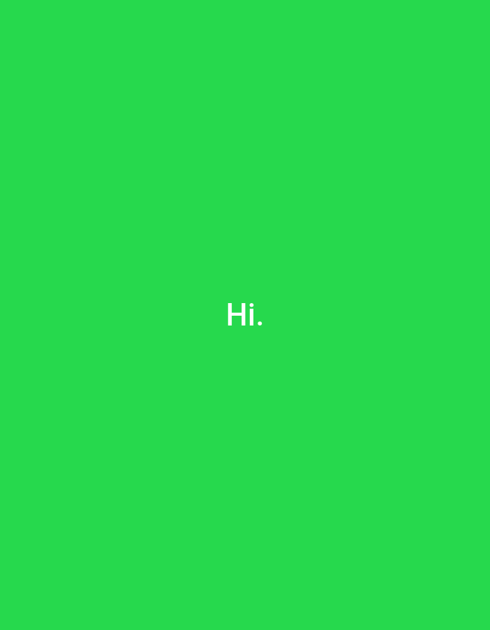 The image is a solid green background with the word "Hi." in white text centered in the bottom half of the frame. There are no other objects or people in the image. The coordinates provided (latitude: 13.929, longitude: 75.581) correspond to a location in the city of Shivamogga, India. It is impossible to determine the specific location within the city based on this image.