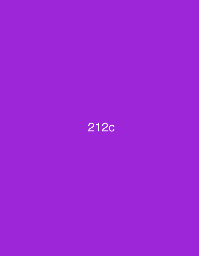 This image features a solid, vibrant purple background, specifically a medium violet hue (hex #800080). Centered on this monochromatic field, the white alphanumeric text "212c" is presented in a clear, sans-serif typeface. There are no visible people, subjects, objects other than the text, or environmental details within the frame. This abstract graphic is associated with the city of Casablanca, Morocco.