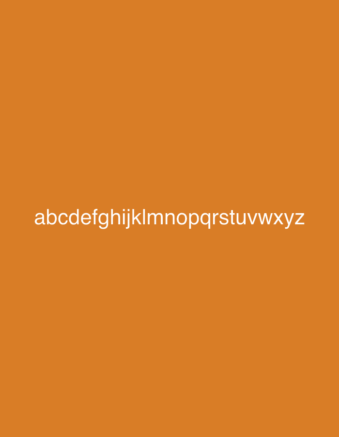 The image displays a plain, uniform orange background. Centered horizontally and positioned slightly below the vertical middle of the frame is the entire English alphabet in lowercase letters, rendered in white text: "abcdefghijklmnopqrstuvwxyz". There are no discernible people, objects, or specific activities taking place. The background is a solid color, offering no visual cues for time of day, weather, or any particular setting. The image is devoid of any environmental or emotional context. The provided location context indicates this media file is from Lhokseumawe, Indonesia, though this is not visually evident within the image itself.