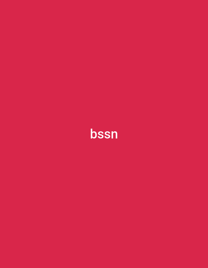 The image displays a solid, dark pink or fuchsia colored background. Centered on this background, the word "bssn" is written in white, lowercase letters. There are no other subjects, objects, or activities depicted. The image is minimalist, focusing solely on the text against the plain colored field. No specific time of day, weather, or location cues are present.