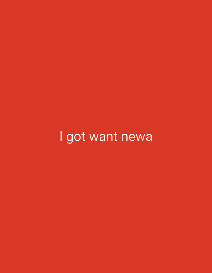 The image is a solid red background with white text that reads "i got want newa" centered horizontally and vertically. There is no visible indication of the city of Genteng, Indonesia, nor any people, subjects, objects, actions, interactions, or environmental details to describe.