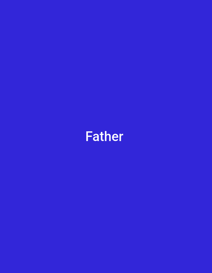 The image displays the word "Father" in white text centered on a vibrant royal blue background. There is no discernible location, context, or subject matter beyond the text and its background. The image does not depict anything related to the city of Jalingo, Nigeria.