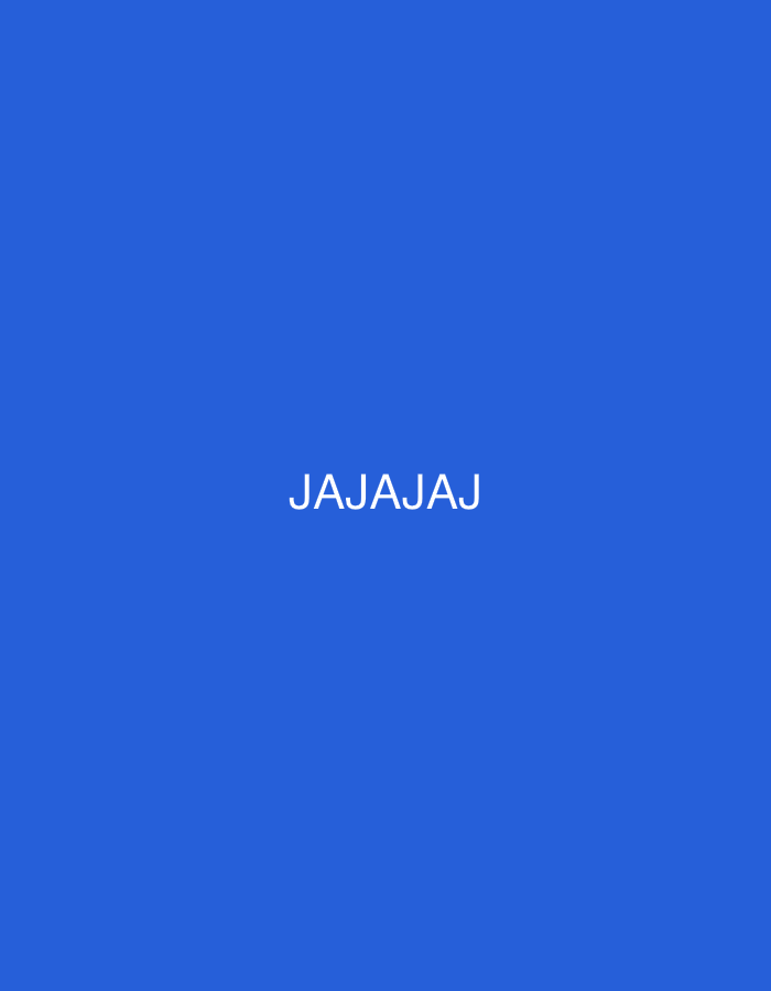 The image shows the word "JAJAJAJ" written in white text against a solid blue background. There is no indication of a city, location, or any environmental details.