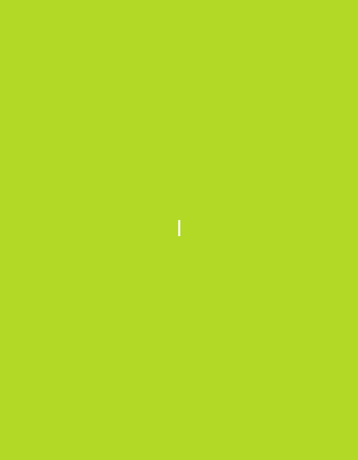 The image displays a uniform, solid lime green background that fills the entire frame. Centrally positioned horizontally and slightly below the vertical midpoint, there is a single, thin, white vertical bar. The bar has crisp, straight edges and stands out distinctly against the monochrome green field. There are no discernible objects, subjects, people, actions, or environmental features within the image that provide any geographical context or link it to the city of Santa Ana, Venezuela, or any other specific location.