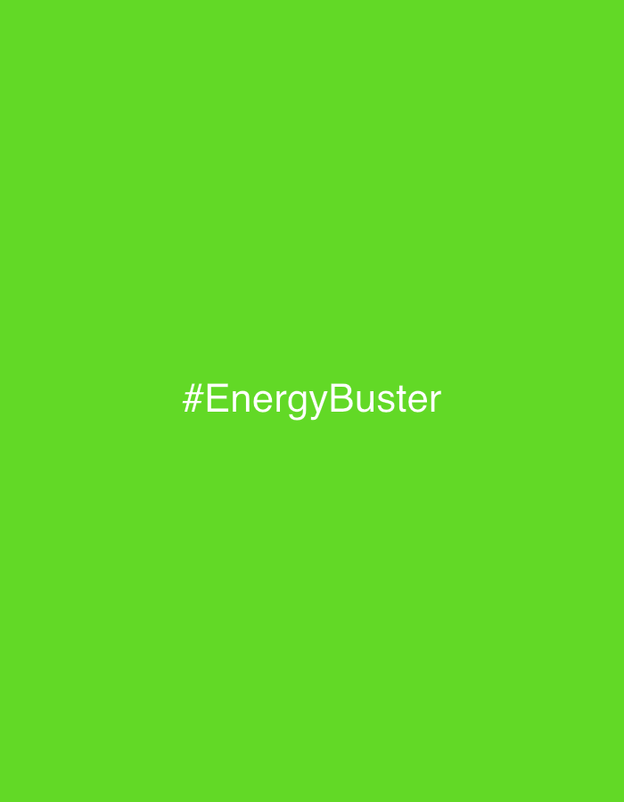 The media file displays a graphic consisting of a solid, vibrant lime green background. Centered on this background is the text "#EnergyBuster" rendered in a clean, sans-serif font of a light gray or white color.
There are no people, objects, or a discernable real-world scene or setting depicted in the image. No specific activity or event is taking place, as it is a static graphic. Details like time of day, weather, or emotions are not applicable. While the context of Saint Petersburg, Russia, is provided, the image itself does not contain any visual cues or elements that would specifically place it in that location; it is an abstract graphic that could be used anywhere.