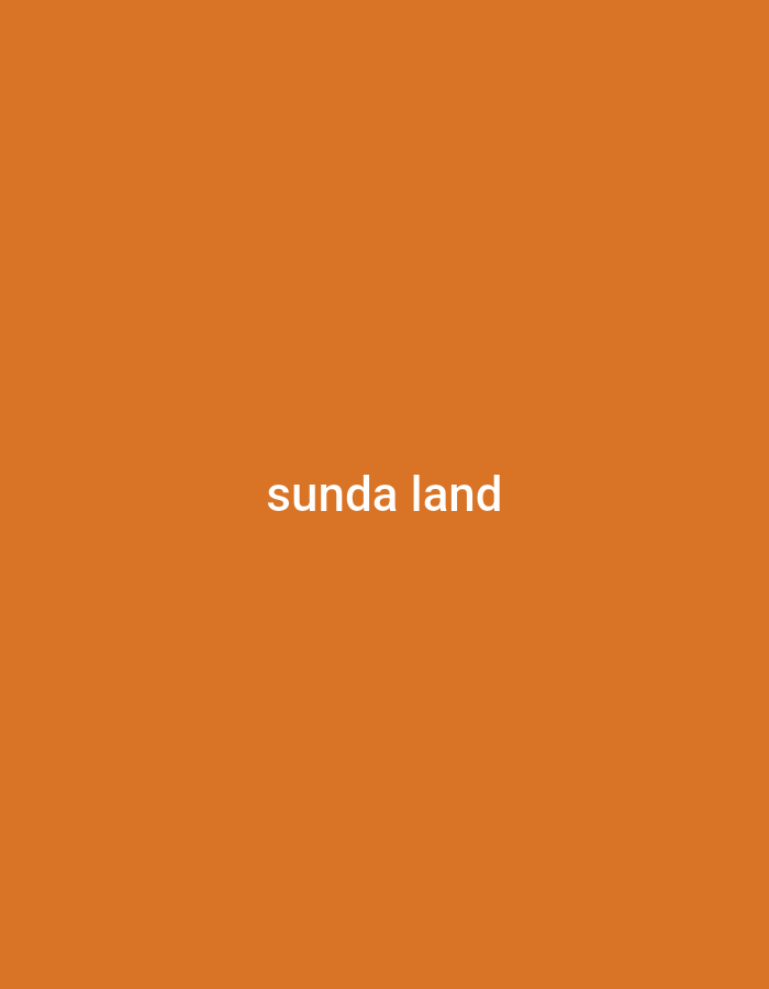 The image shows the words "sunda land" in white text against an orange background. There are no people, objects, actions, interactions, or environmental details to describe. The text has no discernible connection to the city of Depok, Indonesia.