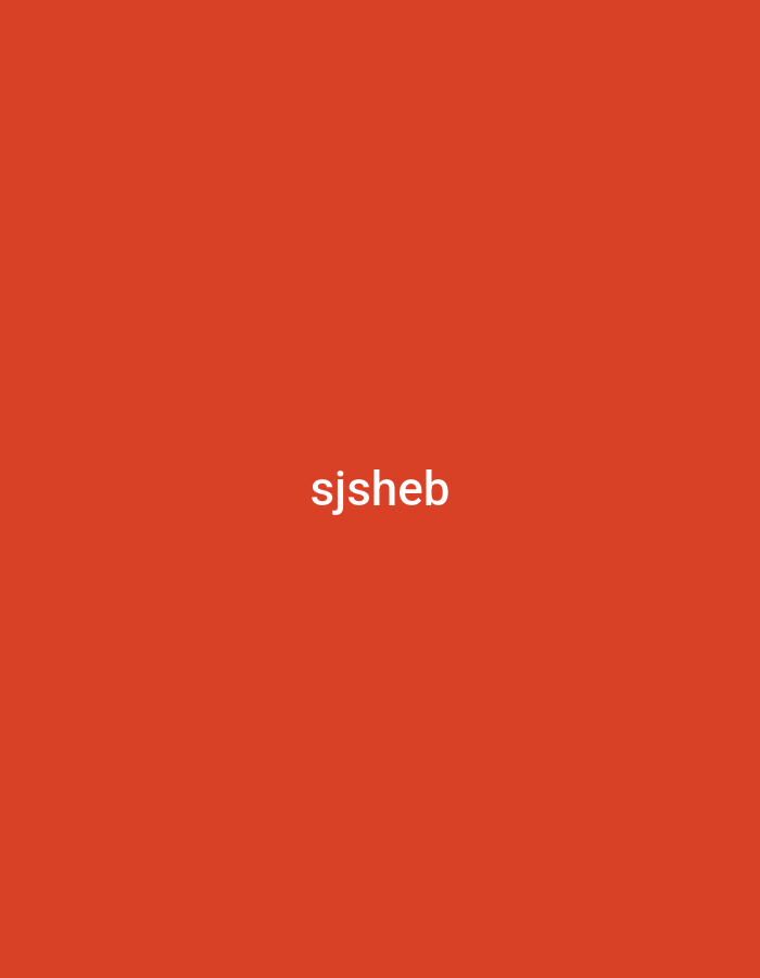 The image is a solid red background with the white text "sjsheb" centered horizontally and positioned slightly above the vertical center. There are no people, objects, actions, interactions, or environmental details present in the image. The provided crops do not offer any additional context. It is impossible to determine the location in the city of Jalingo, Nigeria based on this image.