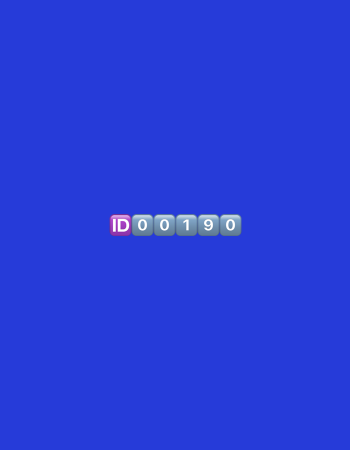 The image displays a simple, abstract graphic on a solid blue background. In the center, a series of six square blocks are arranged horizontally. The first block is pink and contains the letters "ID" in white. The following five blocks are light gray and contain numbers. From left to right, these numbers are "0", "0", "1", "9", and "0". The overall impression is that of a digital display or a game interface, possibly indicating an identification number. The image does not depict any real-world scene or specific location, therefore it cannot be placed in Zvezdara Urban Municipality, Serbia.