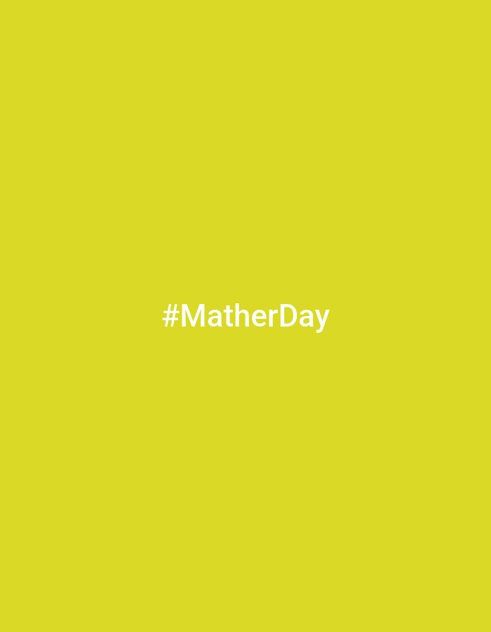 The image is a plain yellow background with the text "#MatherDay" in white, centered on the screen. There is no information available to determine the location as Yekaterinburg, Russia, or to describe any people, objects, or actions.