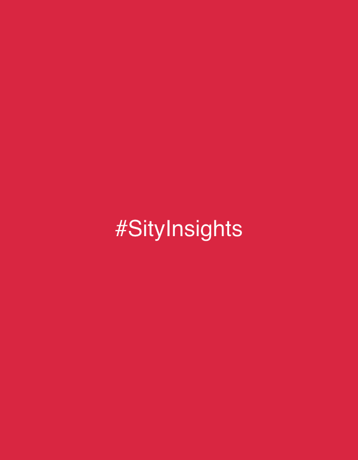 The image is a solid red background with the white text "#SityInsights" centered on the image. There is no discernable location. The text suggests that the image is related to Moscow (Sity = City in Russian), but there are no buildings or other evidence to confirm the location.